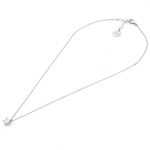 Collana Cubic Zirconia Maxi in argento bianco