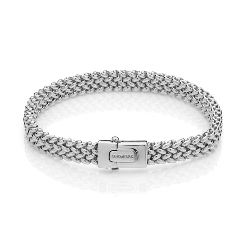 BRACCIALE FASCIA A CHICCO ARGENTO UNOAERRE 6252