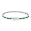 UNOAERRE BRACCIALE TENNIS IN ARGENTO CON ZIRCONI VERDI 6030