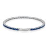 UNOAERRE BRACCIALE TENNIS IN ARGENTO CON ZIRCONI BLU 6385