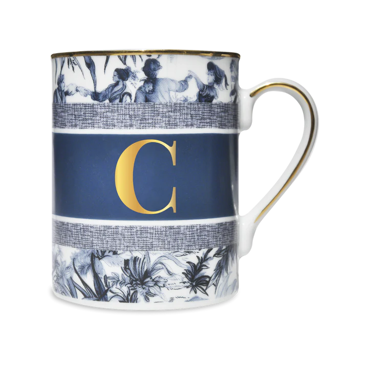 BACI MILANO MUG CON LETTERA C -ALPHABET