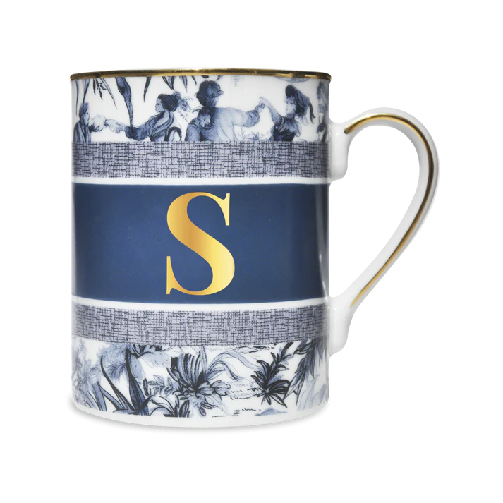 BACI MILANO MUG CON LETTERA S- ALPHABET