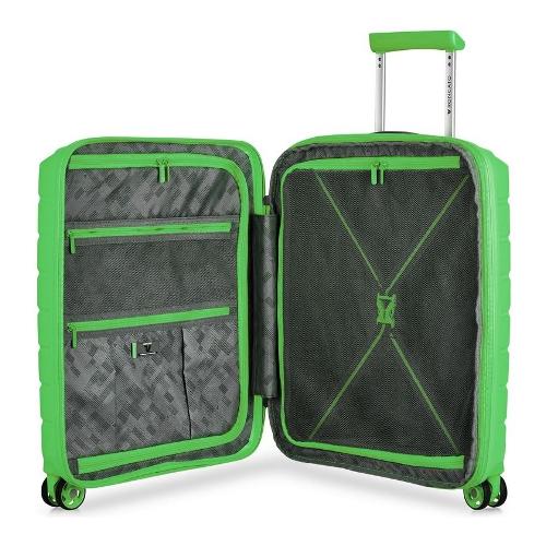 Valigia trolley rigida espandibile 4 ruote BUTTERFLY taglia S verde lime 40 x 20 - 25 x 55 cm 41818337