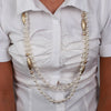 Collana in Metallo multifilo con perle By Simon