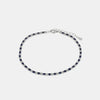 Bracciale in Argento 925 con zirconi blu e trasparenti