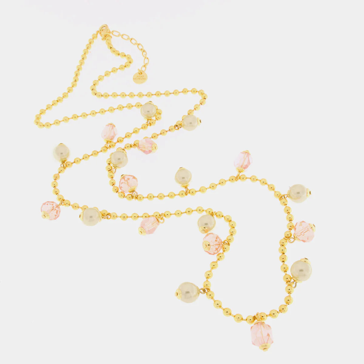 COLLANA IN METALLO CON CRISTALLI E PERLE SINTETICHE BY SIMON 3541666