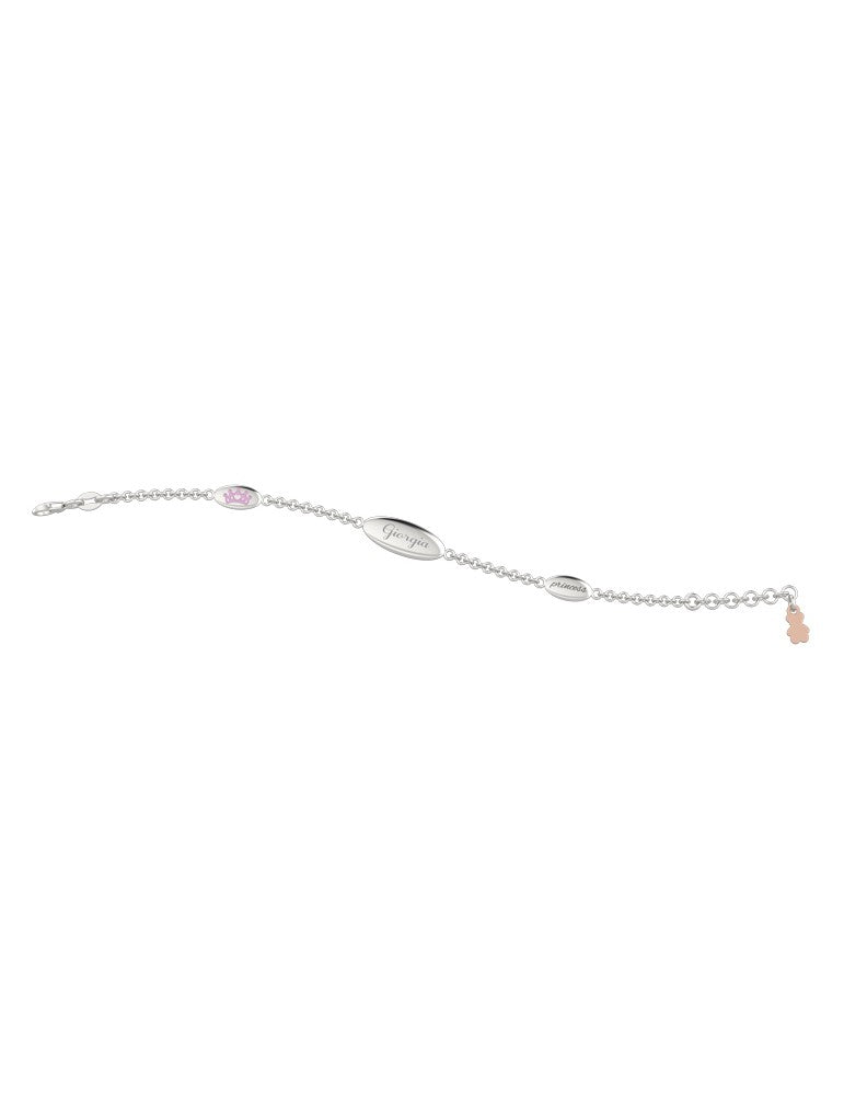 BRACCIALE IN ARGENTO CON TARGHETTA NANAN NAN0066